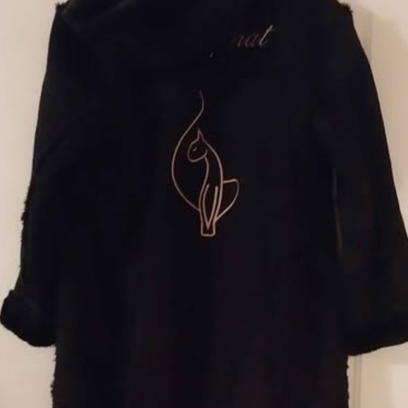 Baby Phat Jackets & Blazers - Beautiful Black Baby Phat Shearling Maxi Length Coat. Size: Small
